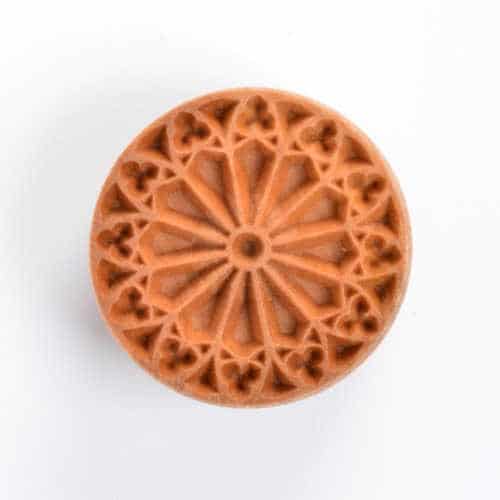 MKM SCL-044 Large Round Stamp - Rose Window 3