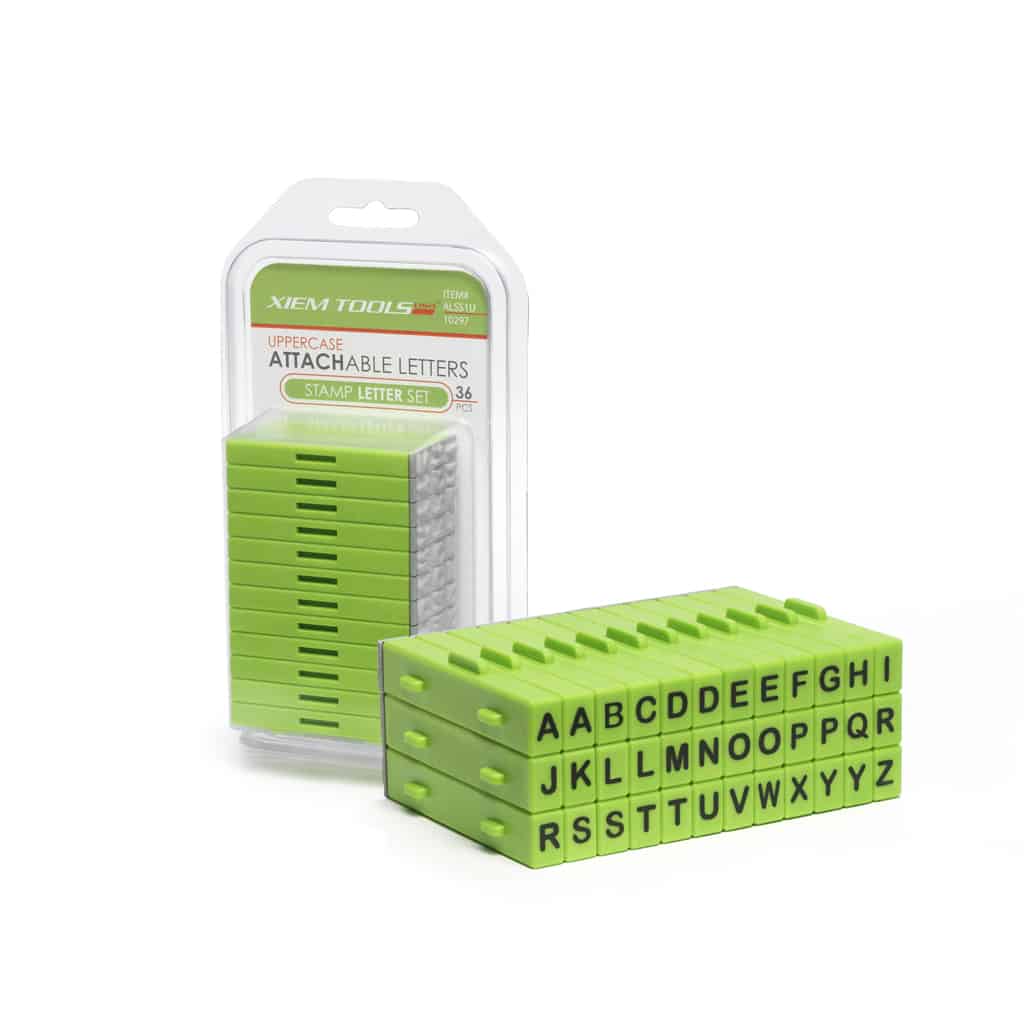 Xiem Uppercase Letters Attachable Stamp Set