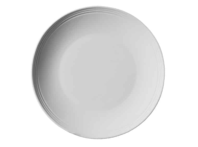 Wholesale Bisqueware - SB105 Rimmed Dinner Plate